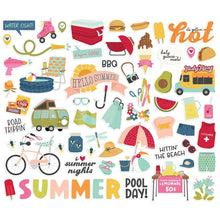 Load image into Gallery viewer, Simple Stories - Bits &amp; Pieces Die-Cuts - 63/Pkg - Summer Lovin&#39;. Available at Embellish Away located in Bowmanville Ontario Canada.
