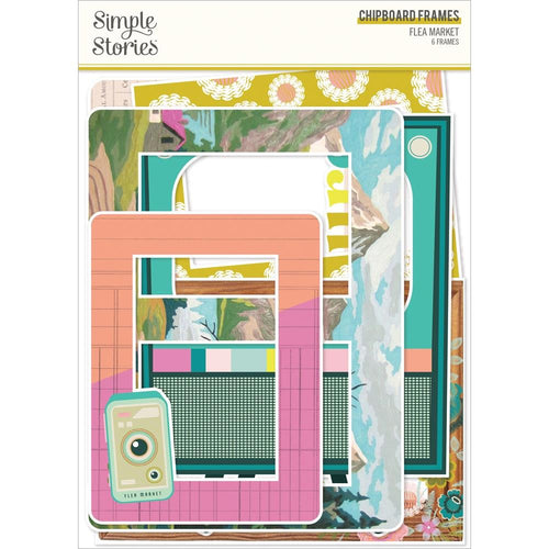 Simple Stories - Chipboard Frames - Flea Market. Embellishments can add whimsy, dimension, color and style to greeting cards, scrapbook pages, altered art, mixed media and more. Available at Embellish Away located in Bowmanville Ontario Canada.