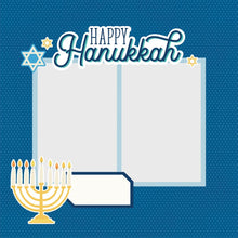 Load image into Gallery viewer, Simple Stories - Collection Kit 12&quot;X12&quot; - Happy Hanukkah. This collection includes 6 sheets of double-sided 12x12 Designer Cardstock including cut apart Elements; 2 sheets each of 3 designs and a 6x12 Cardstock Sticker Sheet with 39 stickers. Available at Embellish Away located in Bowmanville Ontario Canada.
