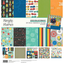 Charger l&#39;image dans la galerie, Simple Stories - Collection Kit 12&quot;X12&quot; - Say Cheese Tomorrow At The Park. This Collection includes 6 sheets of double-sided 12x12 Designer Cardstock including cut apart Element Sheets and a 12x12 Cardstock Sticker Sheet with 88 stickers; 94 pieces. Available at Embellish Away located in Bowmanville Ontario Canada.
