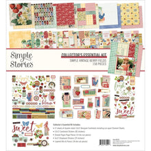 Load image into Gallery viewer, Simple Stories - Collector&#39;s Essential Kit 12&quot;X12&quot; - Simple Vintage Berry Fields. Start your project off right with the perfect paper for scrapbook pages, greeting cards, bookmarks, gift cards, mixed media and much more! Available at Embellish Away located in Bowmanville Ontario Canada.

