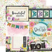 Load image into Gallery viewer, Simple Stories - Double-Sided Cardstock 12X12 - Single Sheets - Simple Vintage Life In Bloom. The perfect paper for scrapbook pages, greeting cards, bookmarks, gift cards, mixed media and more! Available in a variety of designs, each sold separately. Available at Embellish Away located in Bowmanville Ontario Canada. 4X6 Elements
