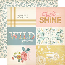 Load image into Gallery viewer, Simple Stories - Double-Sided Cardstock 12&quot;X12&quot; - Single Sheets - Wildflower. The perfect paper for scrapbook pages, greeting cards, bookmarks, gift cards, mixed media and much more! Available in a variety of designs, each sold separately. Available at Embellish Away located in Bowmanville Ontario Canada. 4X6 Elements
