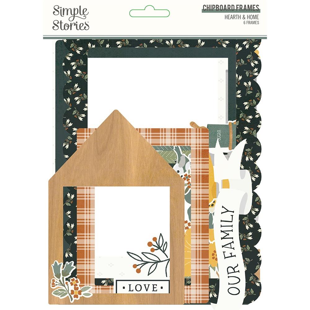 Simple Stories - Hearth & Home - Chipboard Frames. Available at Embellish Away located in Bowmanville Ontario Canada.