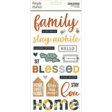 Load image into Gallery viewer, Simple Stories - Hearth &amp; Home - Foam Stickers - 61/Pkg. Available at Embellish Away located in Bowmanville Ontario Canada.
