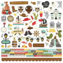 Load image into Gallery viewer, Simple Stories - Collection Kit 12&quot;X12&quot; - Say Cheese Frontier At The Park. This 12x12 |Collection includes 6 sheets of double-sided 12x12 Designer Cardstock including cut apart Element Sheets and a 12x12 Cardstock Sticker Sheet with 100 stickers; 106 pieces. Made in USA. Available at Embellish Away located in Bowmanville Ontario Canada.
