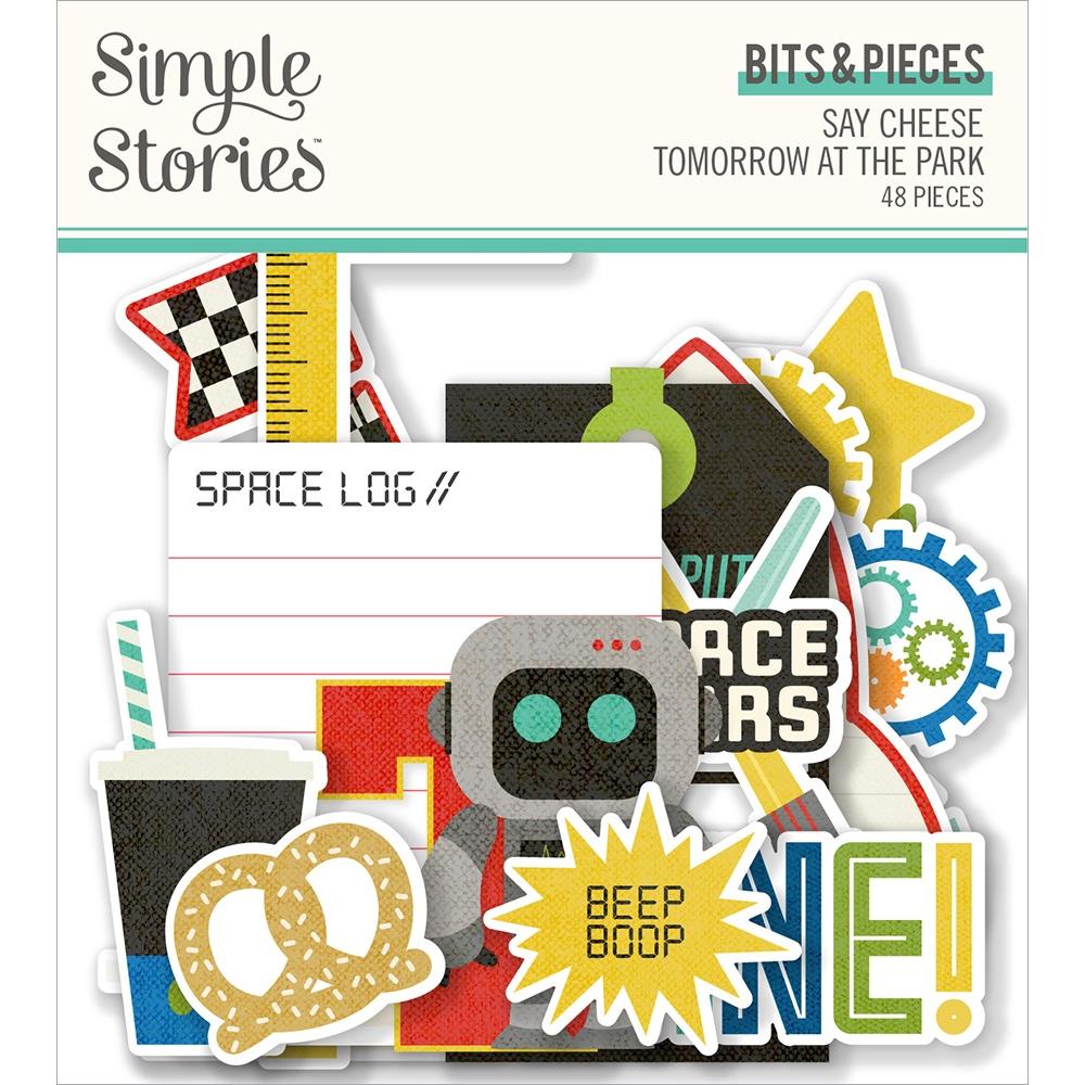 Simple Stories - Say Cheese Tomorrow At The Park - Bits & Pieces Die-Cuts - 48/Pk. This package includes 48 Die Cut Cardstock Pieces. Die-Cuts are a great addition to scrapbook pages, greeting cards and more! Made in USA. Embellish Away located in Bowmanville Ontario Canada.