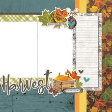 Load image into Gallery viewer, Simple Stories - Simple Pages Page Kit - Autumn Harvest - Country Harvest. This Kit includes (34) Chipboard Pieces, (66) Die-Cut Bits &amp; Pieces, (4) 12x12 Cardstock Base Sheets and Complete Step-By-Step Instructions. Made in USA. Available at Embellish Away located in Bowmanville Ontario Canada.
