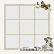 Load image into Gallery viewer, Simple Stories - Simple Pages Page Pieces - Beautiful Moments - Weathered Garden. this package includes 13 Large Die Cut Cardstock Pieces. Available at Embellish Away located in Bowmanville Ontario Canada. - Page example by brand ambassador.
