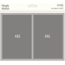 Load image into Gallery viewer, Simple Stories - Simple Pages Page Template - Design 4. Includes (1) 2-4&quot;X6&quot;. Simple Pages Page Templates will be your new go-to tool for quick and easy scrapbooking. This reusable plastic template helps you design a layout in minutes. Available at Embellish away located in Bowmanville Ontario Canada.
