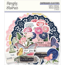 Load image into Gallery viewer, Simple Stories - Simple Vintage Indigo Garden - Chipboard Clusters. Available at Embellish Away located in Bowmanville Ontario Canada.
