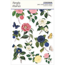 Load image into Gallery viewer, Simple Stories - Simple Vintage Indigo Garden, 617/Pkg -Sticker Book 12/Sheets. This sticker book includes 12 sticker sheets, (617) stick Available at Embellish Away located in Bowmanville Ontario Canada.
