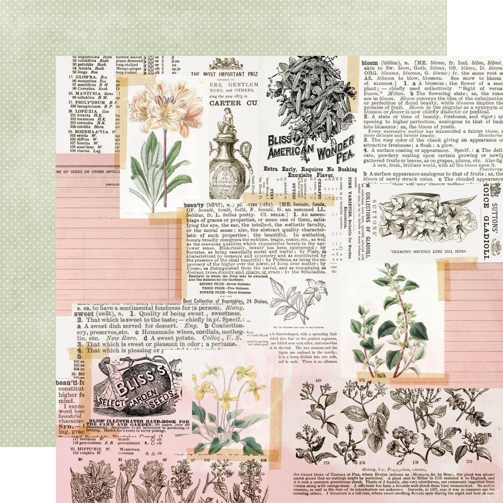 Simple Vintage Weathered Garden Dbl-Sided Cardstock 12X12