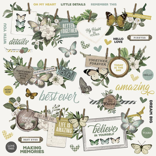 Simple Stories - Simple Vintage Weathered Garden - Cardstock Stickers 12