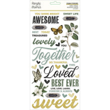 Load image into Gallery viewer, Simple Stories - Simple Vintage Weathered Garden - Foam Stickers - 66/Pkg. Available at Embellish Away located in Bowmanville Ontario Canada.
