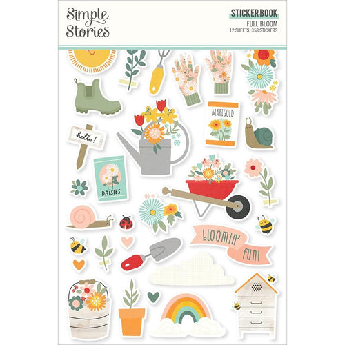 Simple Stories - Sticker Book - 12/Sheets - Full Bloom - 358/Pkg. Available at Embellish Away located in Bowmanville Ontario Canada.