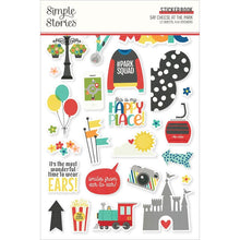 Cargar imagen en el visor de la galería, Simple Stories - Sticker Book - 12/Sheets - Say Cheese At The Park - 414/Pkg. Coordinating Cardstock: Tomato, Daffodil, Mint, Robin&#39;s Egg, Pool, Navy, Black. Available at Embellish Away located in Bowmanville Ontario Canada.
