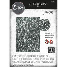 Load image into Gallery viewer, Sizzix - 3D Texture Fades Embossing Folder By Tim Holtz - Cracked Leather. Available at Embellish Away located in Bowmanville Ontario Canada.
