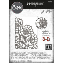Load image into Gallery viewer, Sizzix - 3D Texture Fades Embossing Folder By Tim Holtz - Doily Available at Embellish Away located in Bowmanville Ontario Canada.
