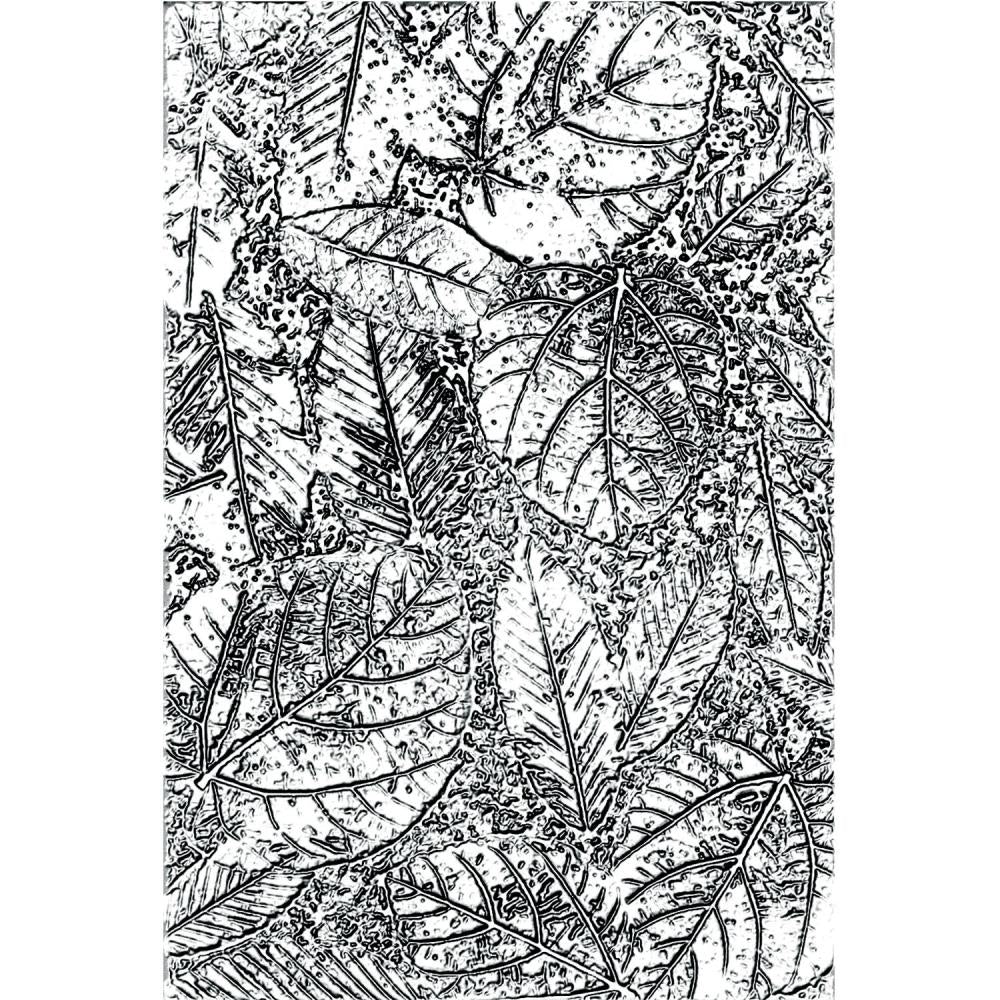 Sizzix - 3D Texture Fades Embossing Folder By Tim Holtz - Foliage. Available at Embellish Away located in Bowmanville Ontario Canada.