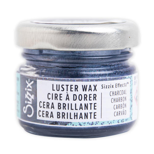 Sizzix - Effectz Luster Wax - 20ml - Charcoal. Add shimmer and shine - it's that simple with our Luster Wax! Beeswax-based and infused with orange oil for smooth application and finish, our Luster Wax, Ivory will give all our makes that extra shimmer! Available at Embellish Away located in Bowmanville Ontario Canada.
