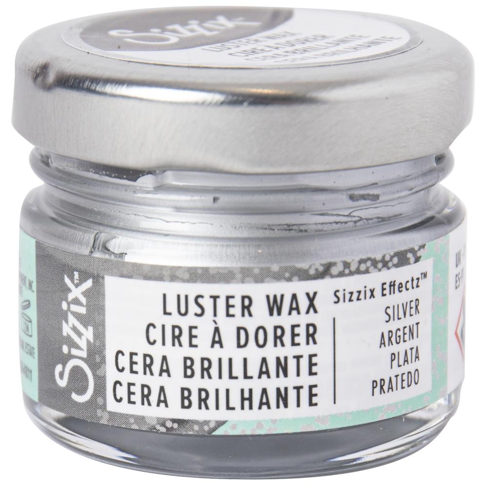 Sizzix - Effectz Luster Wax - 20ml - Silver. Add shimmer and shine - it's that simple with our Luster Wax! Beeswax-based and infused with orange oil for smooth application and finish, our Luster Wax, Gold will give all our makes that extra shimmer! Available at Embellish Away located in Bowmanville Ontario Canada.