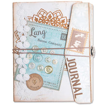 Load image into Gallery viewer, Sizzix - ScoreBoards Plus Die by Eileen Hull - Frame Pocket Journal. Make your very own journal with this Scoreboard Plus Die by Eileen Hull! This die cuts out everything you need and also scores the crease lines for easy folding and shaping! Available at Embellish Away located in Bowmanville Ontario Canada. Example by Eileen Hull.
