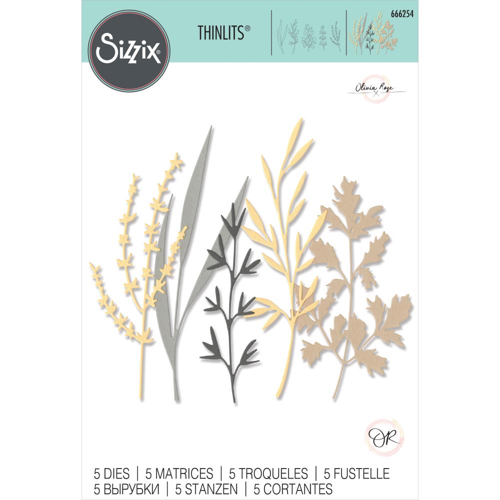 Sizzix - Thinlits Dies By Olivia Rose - Woodland Stems
