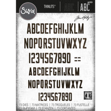 Cargar imagen en el visor de la galería, Sizzix - Thinlits Dies By Tim Holtz - 73/Pkg - Alphanumeric Theory. Thinlit dies offer a variety of affordable solo options or multi die options. Available at Embellish Away located in Bowmanville Ontario Canada.
