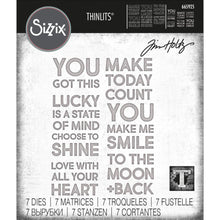 Load image into Gallery viewer, Sizzix - Thinlits Dies By Tim Holtz - 7/Pkg - Bold Text #2. Available at Embellish Away located in Bowmanville Ontario Canada.
