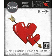 Load image into Gallery viewer, Sizzix - Thinlits Dies By Tim Holtz - 16/Pkg - Lovestruck Colorize. Available at Embellish Away located in Bowmanville Ontario Canada.

