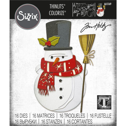 Sizzix - Thinlits Dies By Tim Holtz - 16/Pkg - Winston Colorize. Available at Embellish Away located in Bowmanville Ontario Canada.