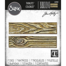 Load image into Gallery viewer, Sizzix - Thinlits Dies By Tim Holtz - 7/Pkg - Woodgrain Colorize. Available at Embellish Away located in Bowmanville Ontario Canada.
