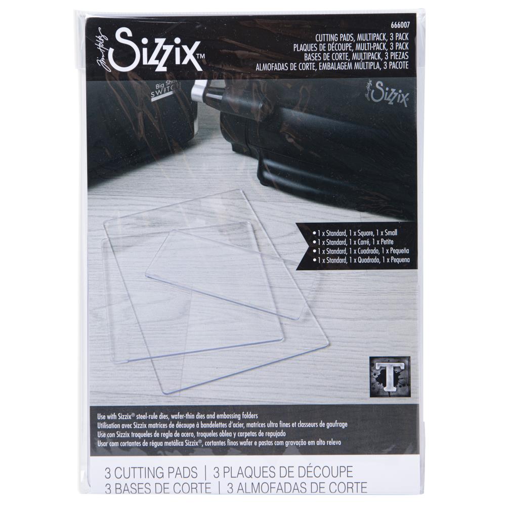 Sizzix - Tim Holtz - Accessory Cutting Pads - Multipack. Inspired by Tim Holtz, this set of cutting pads allows you to cut a variety of different sized dies with ease. Available at Embellish Away located in Bowmanville Ontario Canada.