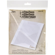 Charger l&#39;image dans la galerie, Sizzix - Tim Holtz - Plastic Storage Envelopes 3/Pkg. Organize and store your dies and more! This package contains three 6-1/2x5-1/4x1/4 inch envelopes. Design: For Dies &amp; Stamps. Imported. Available at Embellish Away located in Bowmanville Ontario Canada.
