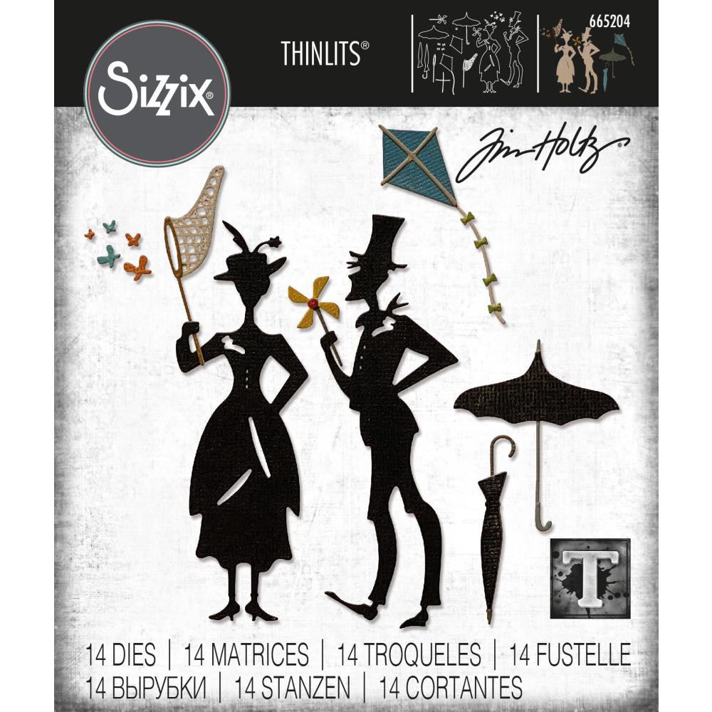 Sizzix - Thinlits Dies By Tim Holtz - 14/Pkg - The Park. Available at Embellishaway.ca in Bowmanville Ontario Canada.