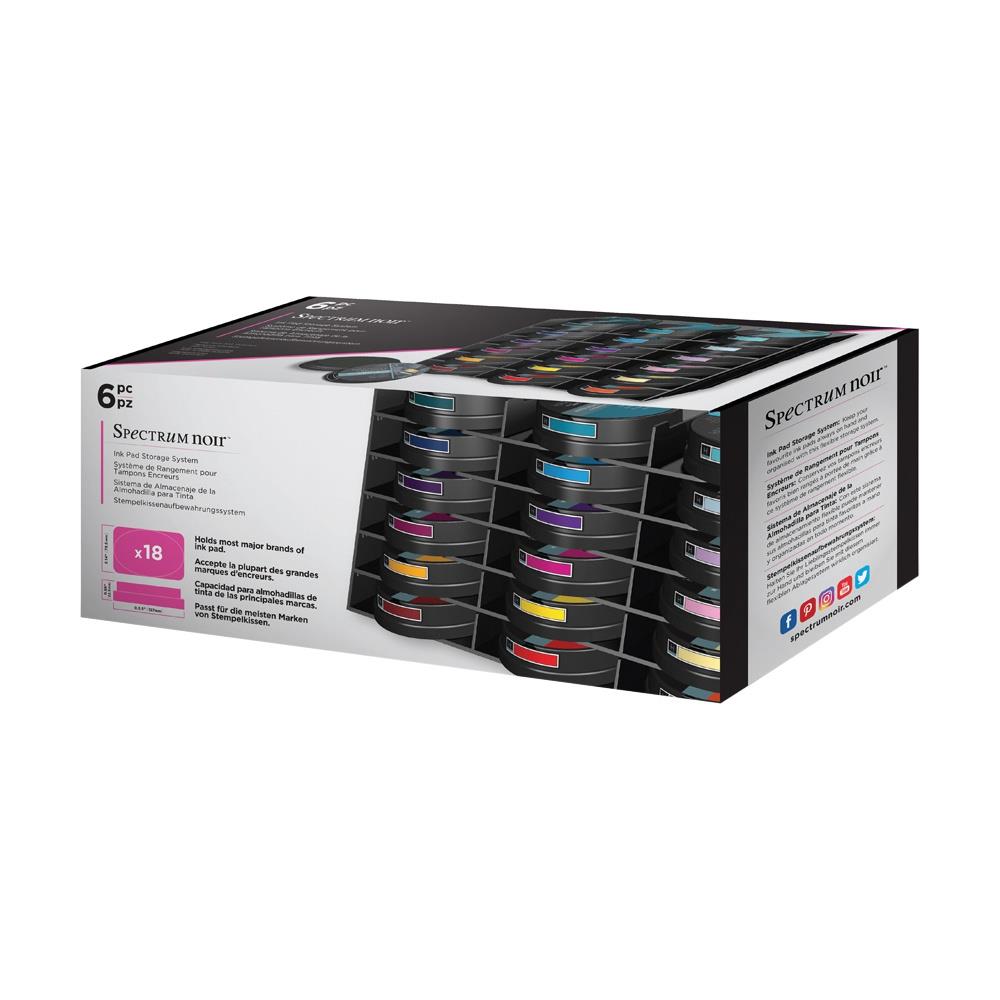 Spectrum Noir - Sistema de almacenamiento de almohadillas de tinta - Negro vacío