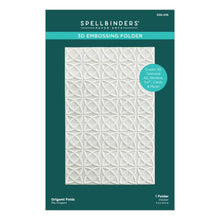 Cargar imagen en el visor de la galería, Spellbinders - 3D Embossing Folder 5.5&quot;x8.5&quot; - Origami Folds. This embossing folder that is full of fun fold designs that mimics origami. This versatile 3D Embossing Folder can texturize a surface of various card sizes from A2-size to a Slimline. Available at Embellish Away located in Bowmanville Ontario Canada.
