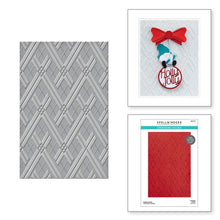 Cargar imagen en el visor de la galería, Spellbinders - Embossing Folder - Argyle Socks - Gnome For Christmas. Embosses an intricate argyle design. It covers a standard card front from A2 to 5 x7-inch to even the trendy slimline cards. Available at Embellish Away located in Bowmanville Ontario Canada.
