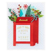 Load image into Gallery viewer, Spellbinders - Glimmer Hot Foil Plate - Christmas Mailbox Greetings. Available at Embellish Away located in Bowmanville Ontario Canada. Card example by brand ambassador
