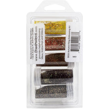 Load image into Gallery viewer, Stampendous - Embossing Powder - 5/Pkg .86oz - Autumn Fling. Exclusive embossing powders and enamels work in combination to enhance Fall scenes and backgrounds. Package includes 5 small jars in a snap-shut case in colors Sunlit Yellow, Pumpkin Spice, Aged Spice, Pinecone and Seasonings powders. Net weight 1.02 oz. (29g). Made in the USA. Available at Embellish Away located in Bowmanville Ontario Canada.
