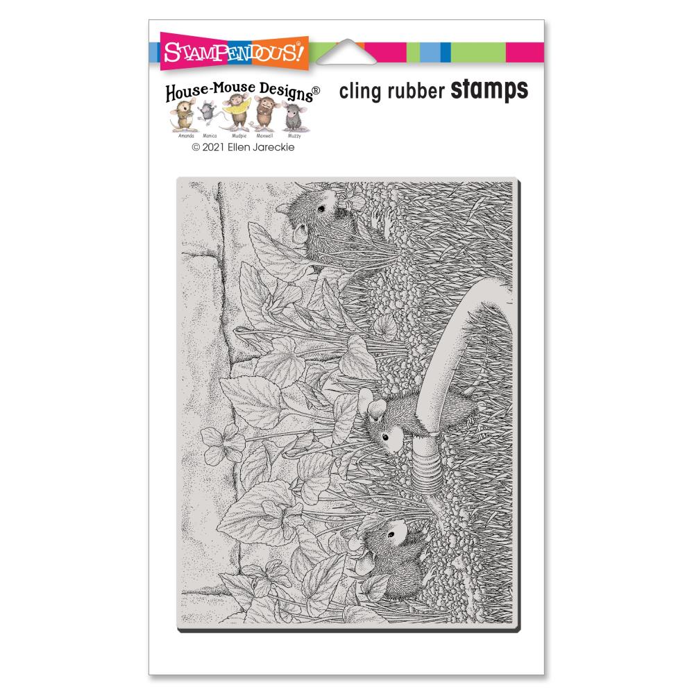 Stampendous - House Mouse - Cling Stamp - Violet Garden. Available at Embellish Away located in Bowmanville Ontario Canada.