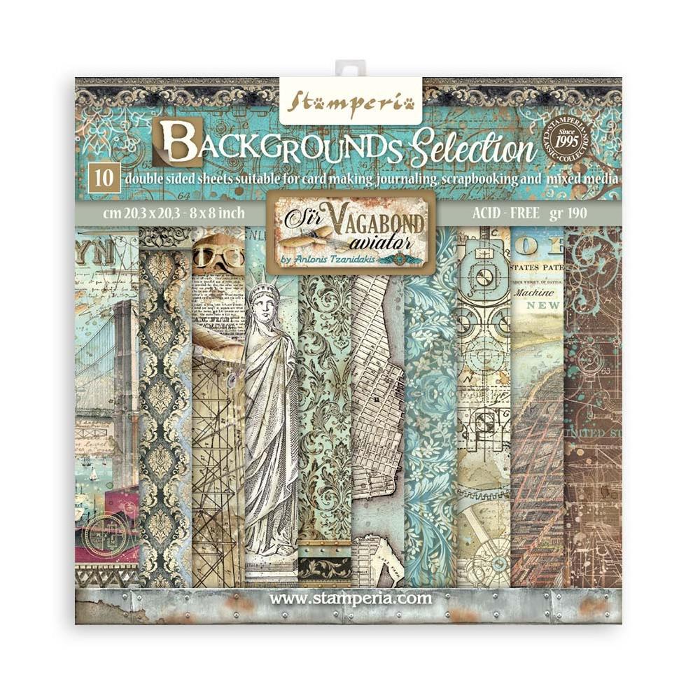 Stamperia - Backgrounds Double-Sided Paper Pad 8