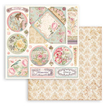 Load image into Gallery viewer, Stamperia - Double-Sided Paper Pad 8&quot;X8&quot; - 10/Pkg - Rose Parfum. Start your project off right with the perfect paper for scrapbook pages, greeting cards, bookmarks, gift cards, mixed media and much more! Available at Embellish Away located in Bowmanville Ontario Canada.
