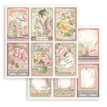 Load image into Gallery viewer, Stamperia - Double-Sided Paper Pad 6&quot;X6&quot; - 10/Pkg - Rose Parfum. Start your project off right with the perfect paper for scrapbook pages, greeting cards, bookmarks, gift cards, mixed media and much more! Available at Embellish Away located in Bowmanville Ontario Canada.
