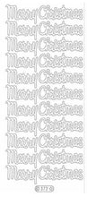 Charger l&#39;image dans la galerie, Starform - Deco Stickers - Large Merry Christmas - Gold or Silver Option. This sheet has 11 Merry Christmas sayings. Each sold separately. Available in Bowmanville Ontario Canada.
