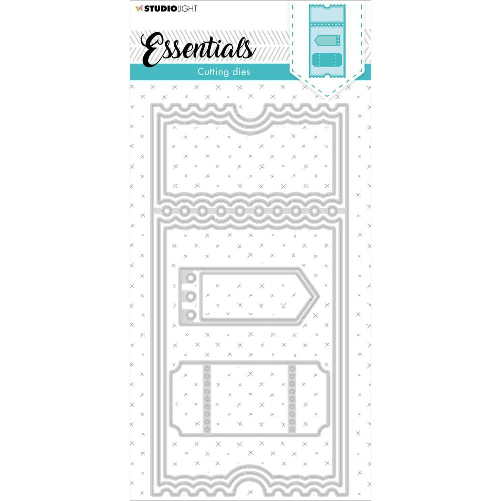 Studio Light - Cutting Die Slimline Essentials - nr.35 - 210x105mm. Use this cutting die to make cards or use in your scrapbooking projects. Size: 4.1 x 8.3 inches. Available at Embellish Away located in Bowmanville Ontario Canada.