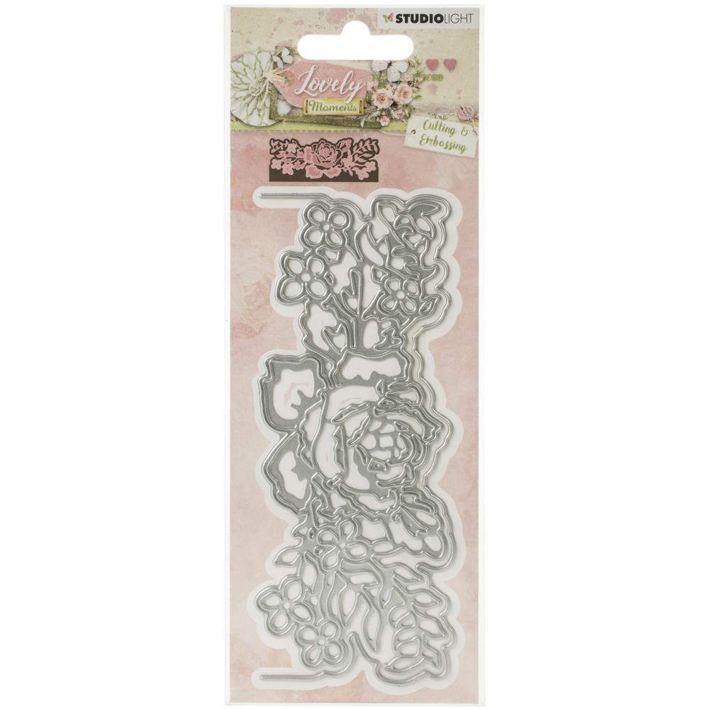 Studio Light - Cutting & Embossing Die - Lovely Moments - NR. 215. Make your next project stand out with this die set! This package contains NR. 215: a set of two metal dies measuring between 5.375x2 inches and 5.5x2.125 inches. Imported. Available at Embellish Away located in Bowmanville Ontario Canada.