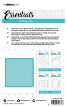 Load image into Gallery viewer, Studio Light - Cutting Die - Small shape square puzzle - Essentials 93x93mm - nr.388. This cutting die cuts a frame with a square shape puzzle. Available at Embellish Away located in Bowmanville Ontario Canada.
