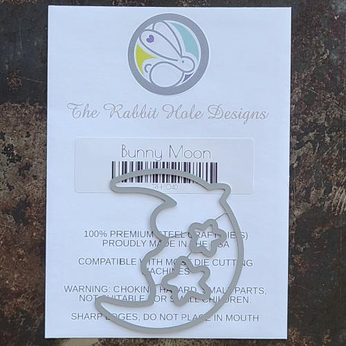 The Rabbit Hole Designs - Die Set - Bunny Moon. The Rabbit Hole Designs dies are made of durable 100% steel Usable in nearly every machine on the market! Use on cardstock, felt, fabric or shrink plastic. You can use wafer thin dies to cut, stencil, emboss and create! Made in the USA. Available at Embellish Away located in Bowmanville Ontario Canada.